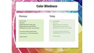 Psychological Study of Color and its Role in User Experience Design | PPTX