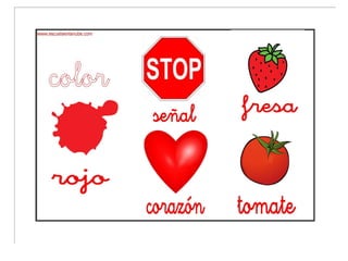 Color rojo y color azul