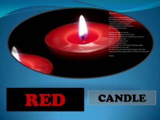 RED   CANDLE
 