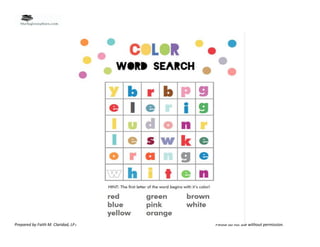 Prepared by Faith M. Claridad, LPT Please do not use without permission.
 