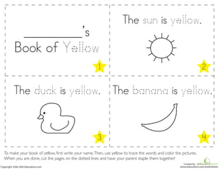 Colors book-of-yellow-preschool-kindergarten | PPT