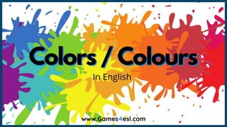 Colors in-english