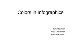 Colors in Infographics

Kumar Sourabh
Ranju K Ravindran
Dushyant Palriwal

 