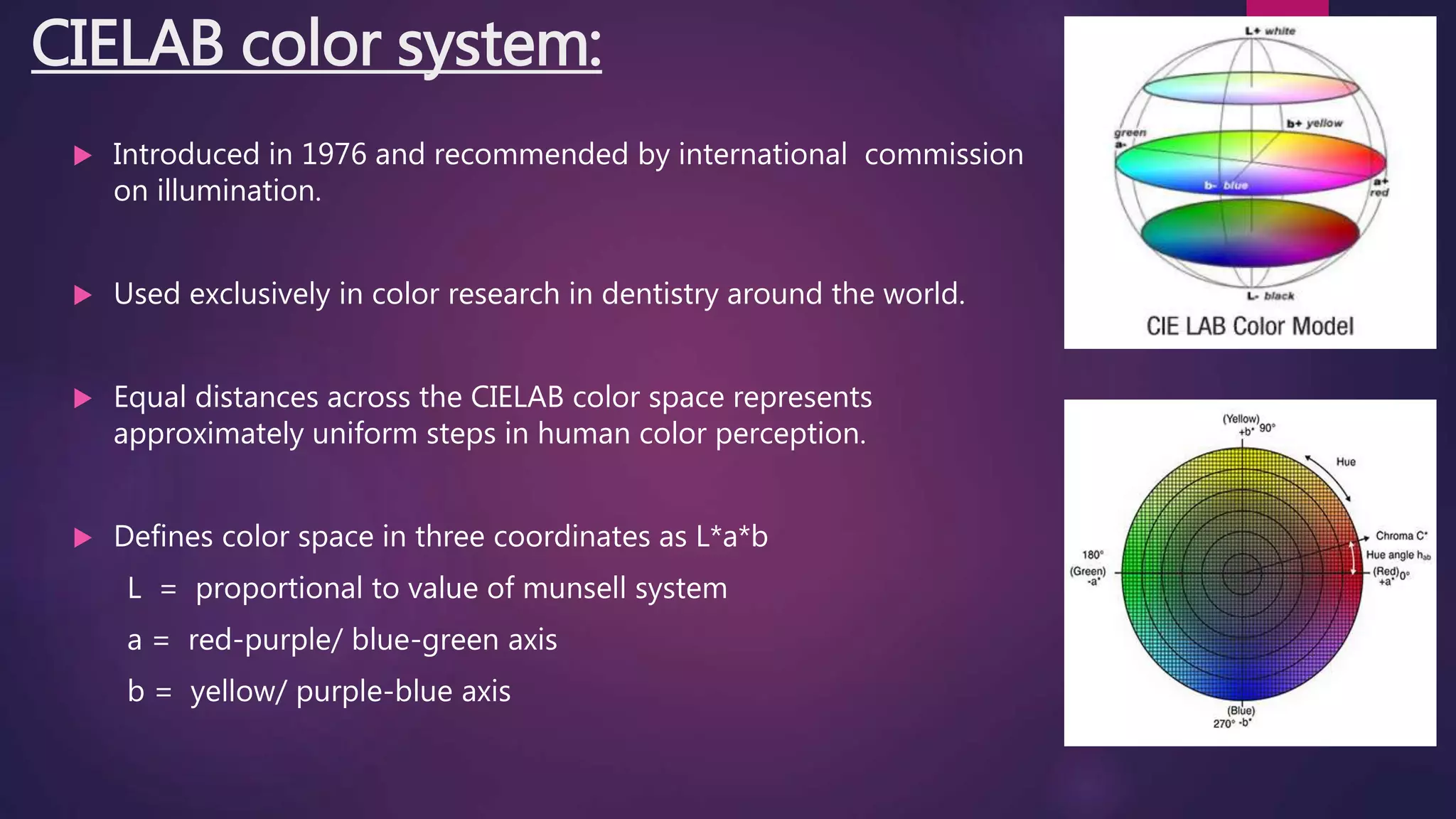Color science and optics, PROSTHODONTICS | PPTX