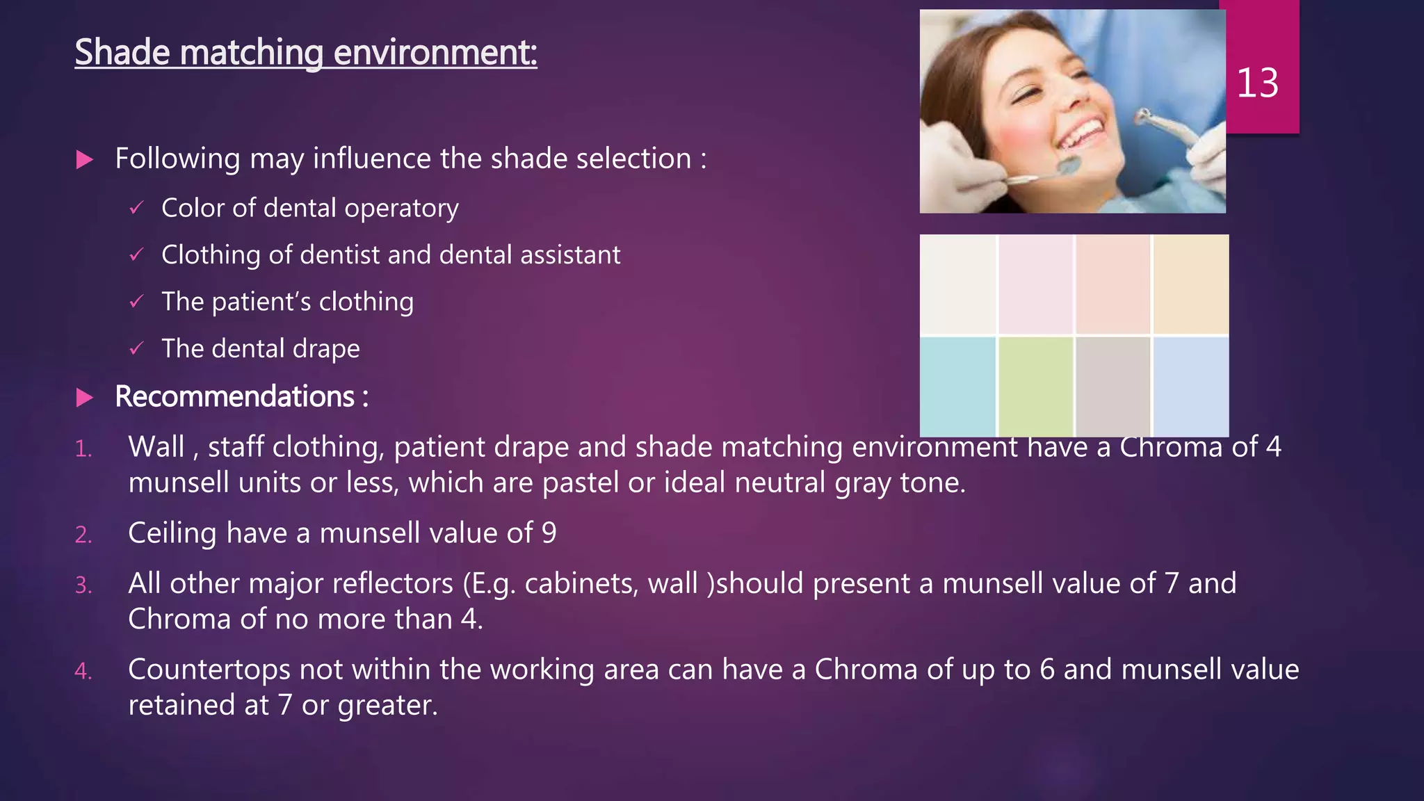 Color science and optics, PROSTHODONTICS | PPTX
