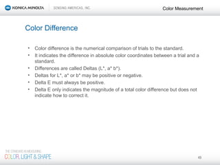 Color Comparison Delta Color Science Seminar | PPT