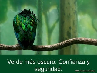 Verde más oscuro: Confianza y
seguridad.
 
