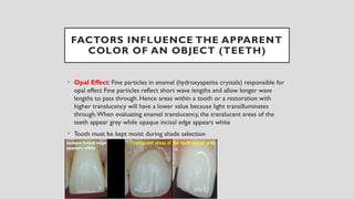 Translucent Shade Tooth color shade for teeth in crown and bridge | PPTX