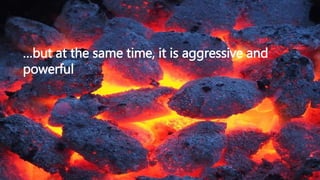 …but at the same time, it is aggressive and
powerful
 