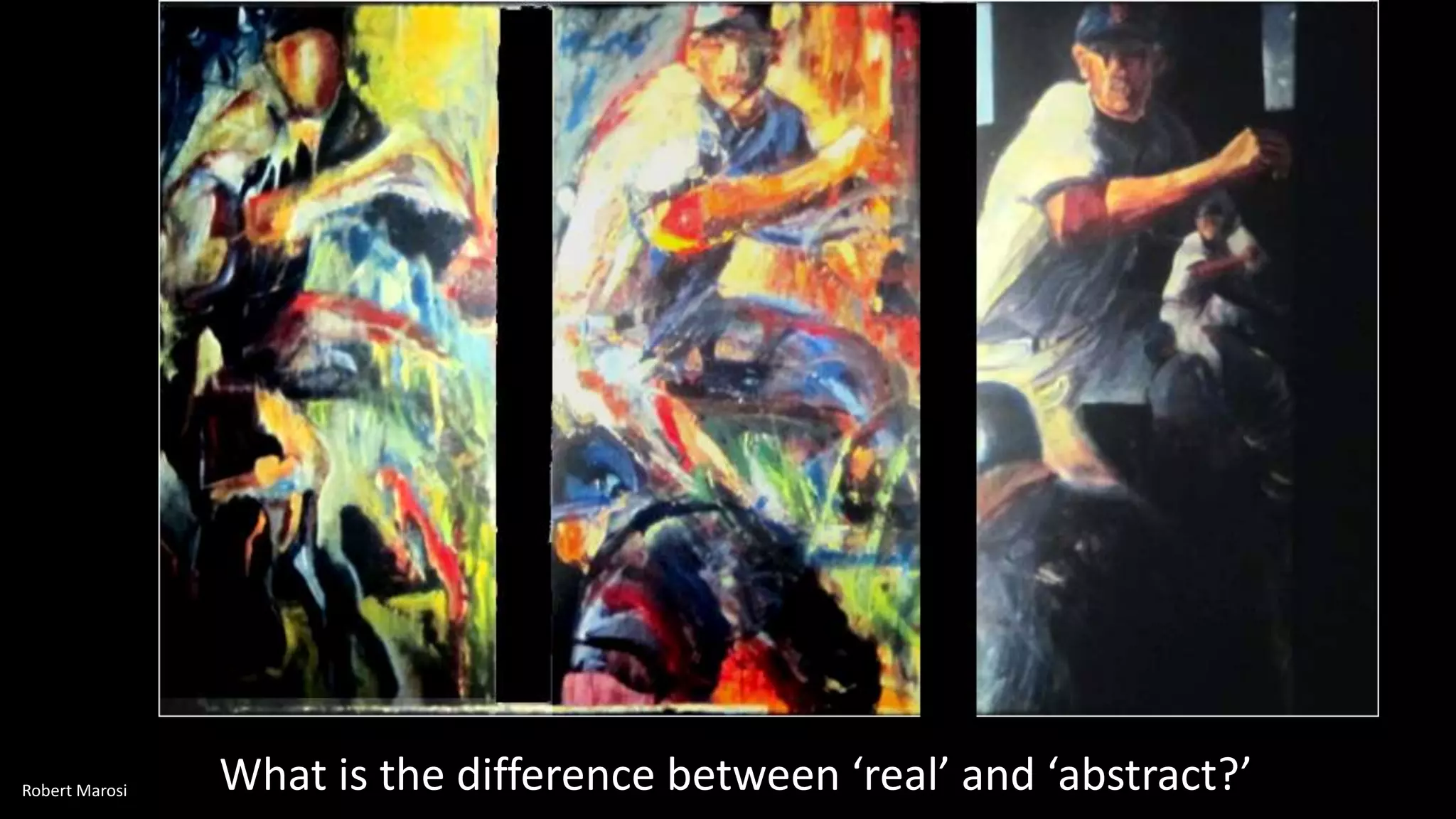 What is the difference between ‘real’ and ‘abstract?’Robert Marosi
 