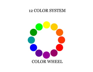 12 COLOR SYSTEM




 COLOR WHEEL
 