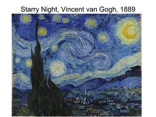 Starry Night, Vincent van Gogh, 1889
 