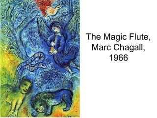The Magic Flute,
Marc Chagall,
1966
 