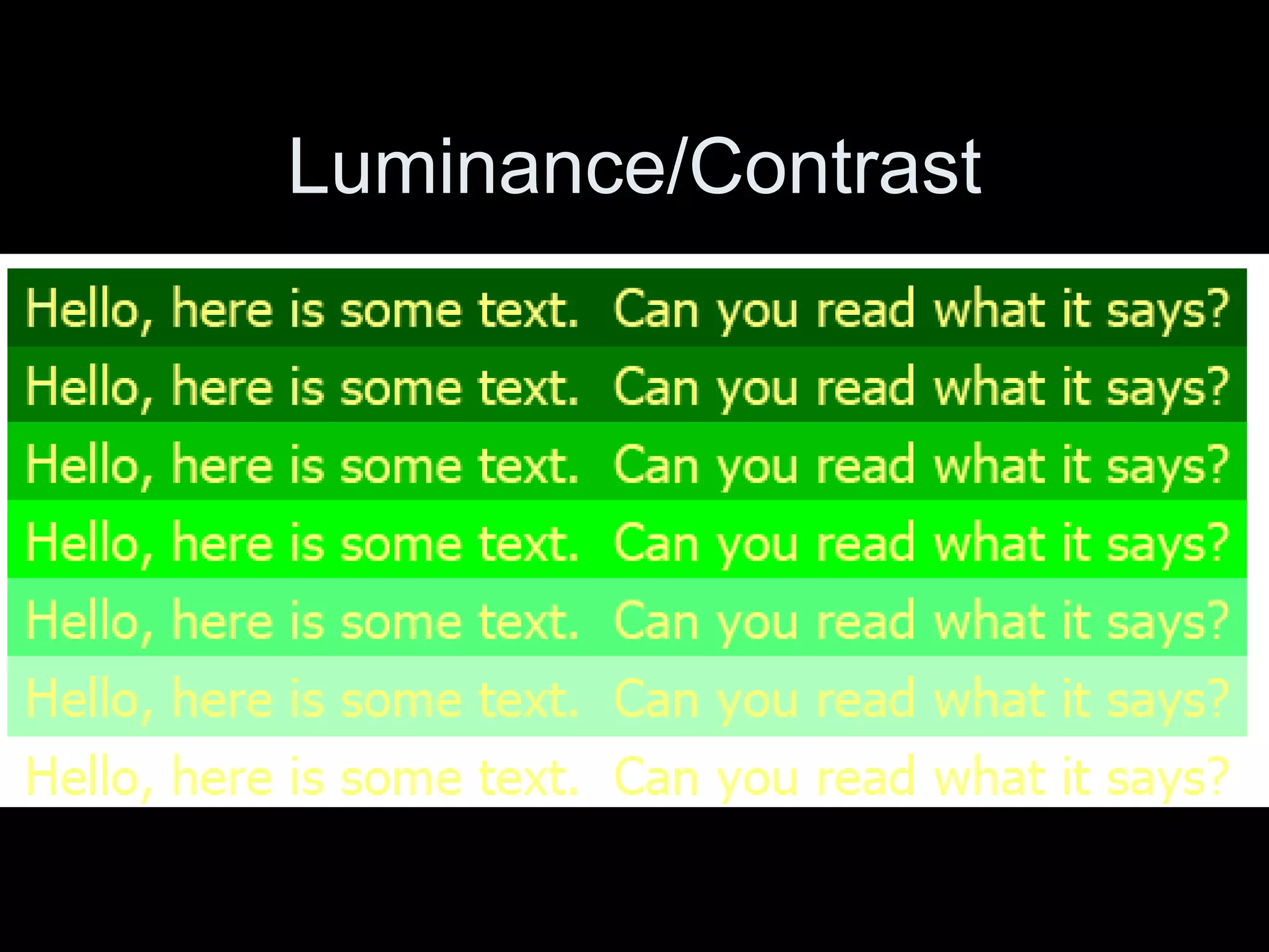 Luminance/Contrast
 