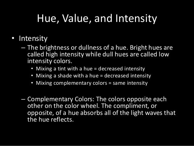 Download Color theory hue tint shade intensity