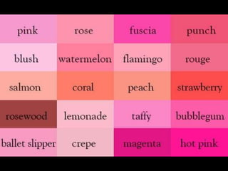 Color Thesaurus | PPTX
