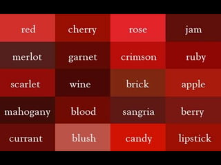 Color Thesaurus | PPTX
