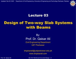 Comprehensive Design and Analysis of Two-Way Reinforced Concrete Slab ...
