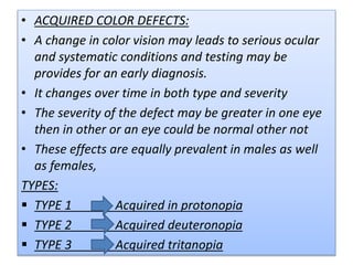 Color vision and its anomalies | PPTX