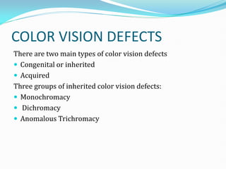Color Vision, its assesment and management | PDF