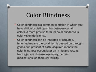 Comprehensive Guide to Color Vision Assessment and Management | PPTX