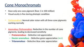 Trichromate COLOR VISION AND IT'S ABNORMALITIES OPHTHALMOLOGY | PPTX