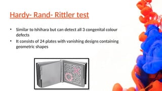 Hardy Randy Rittler COLOR VISION AND IT'S ABNORMALITIES OPHTHALMOLOGY | PPTX