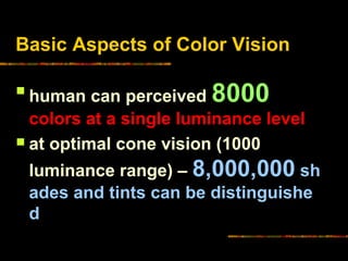 Vision Color Range NW2005 Color vision | PPT