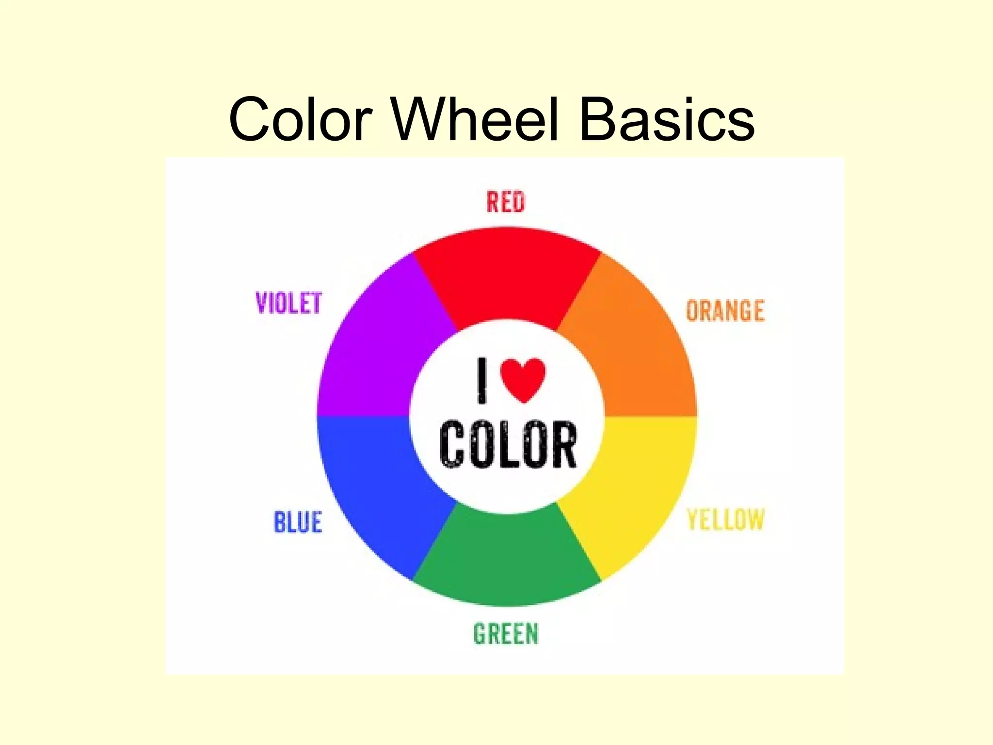 How Basic Color Wheel Works Color wheel basics lesson | PPT