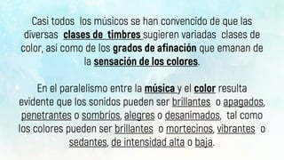El color y la música