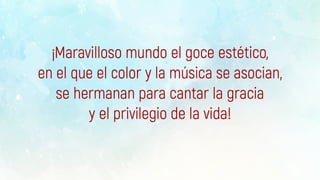 El color y la música