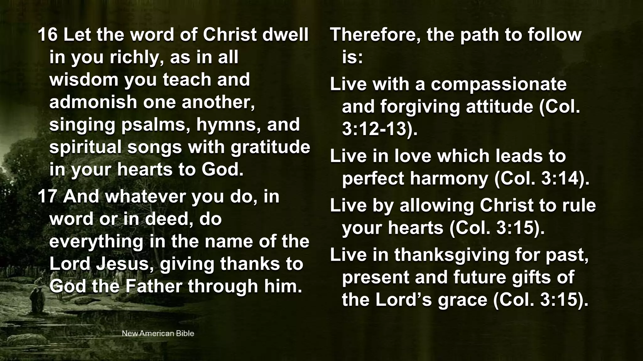 Easter Sunday - Second Reading - Colossians 3:1–4 | PPT