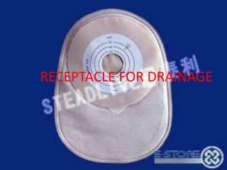RECEPTACLE FOR DRAINAGE