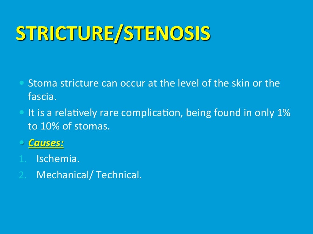Colostomy complications