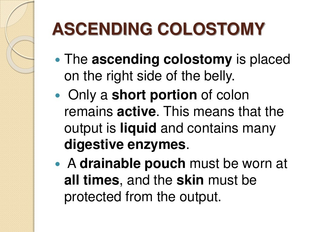 Colostomy care