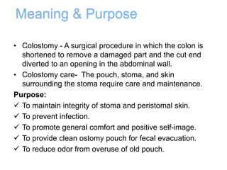 Colostomy care