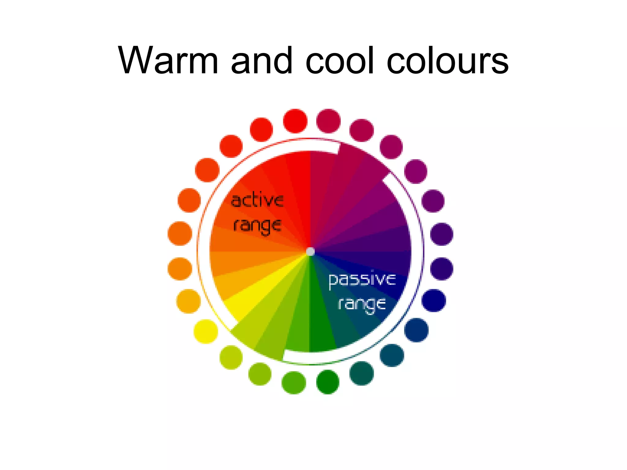 Warm and cool colours 