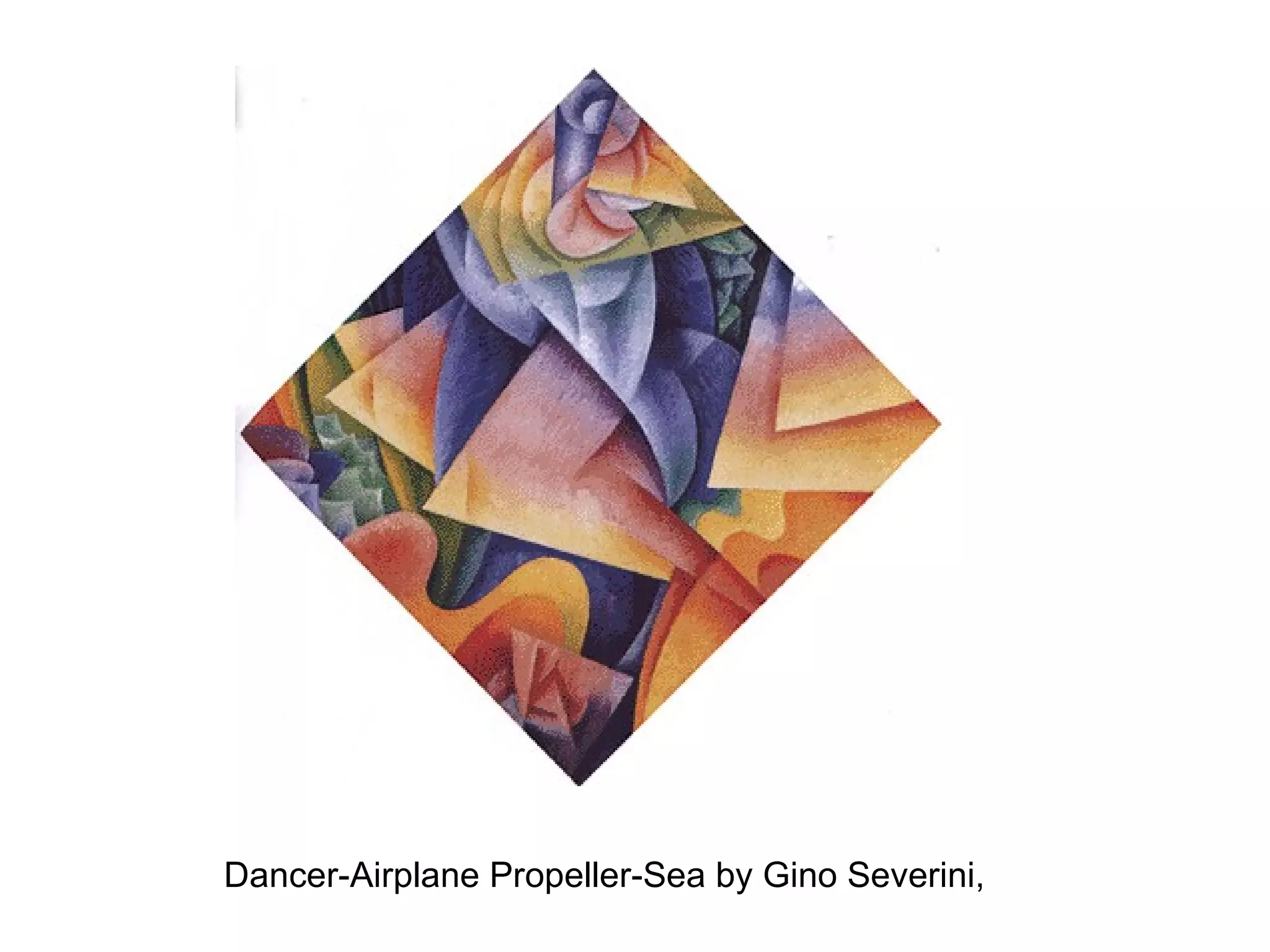 Dancer-Airplane Propeller-Sea by Gino Severini,  