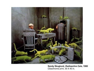 Sandy Skoglund,  Radioactive Cats , 1980 Cibachrome print, 30 X 40 in.  