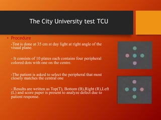 Color Testing Vision Pdf colour-vision-examination.pdf of color blind test | PDF