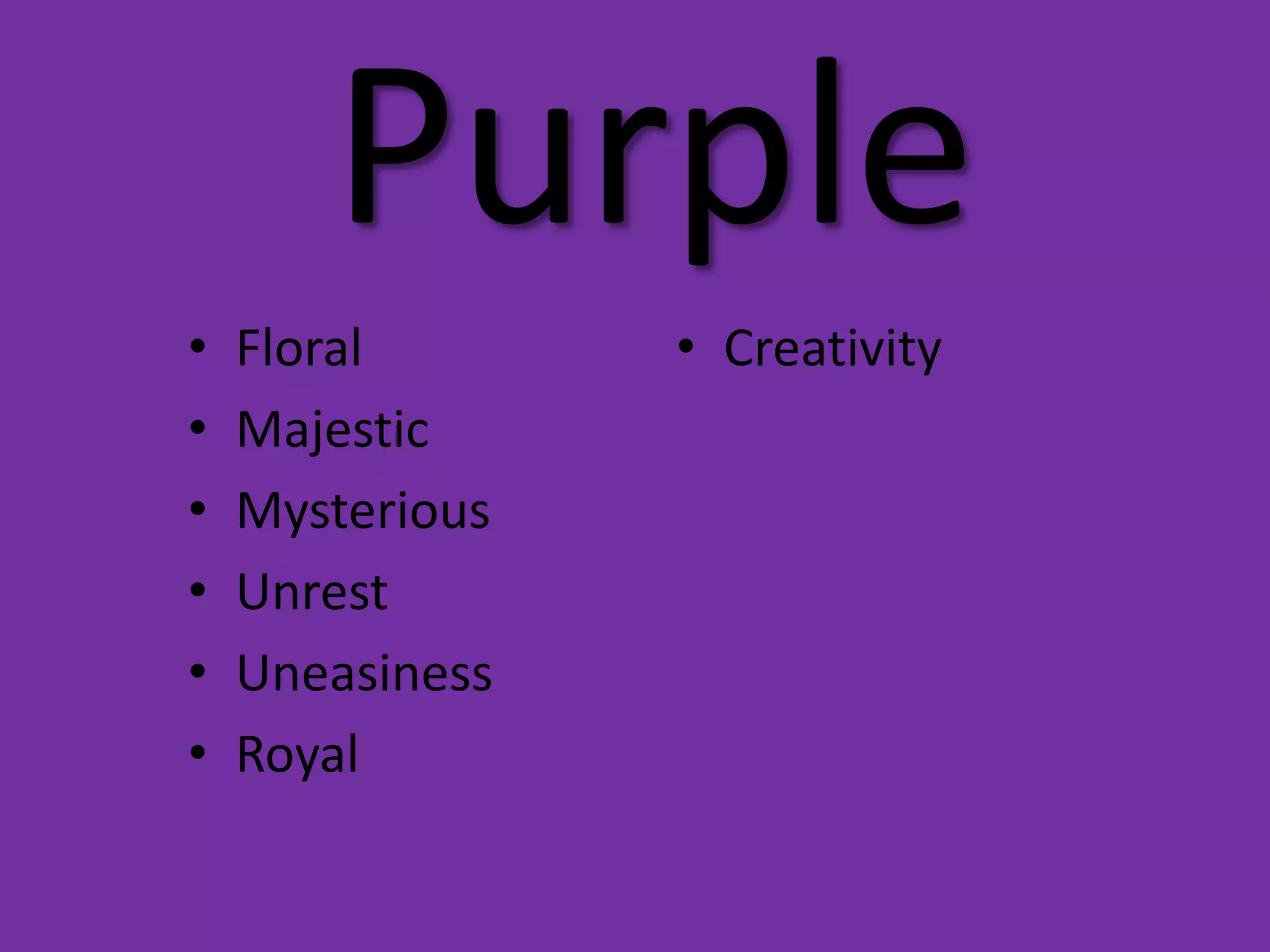 PurpleFloralMajesticMysteriousUnrestUneasinessRoyalCreativity