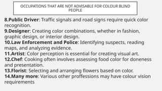 Advisable Color Colour blindness edit.pptx CoColor blindness | PPTX