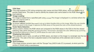 COLOUR DETECTION MODEL PPT.pptx......... | PPTX