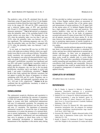 Colour Doppler ultrasound in controlled ovarian stimulation with ...