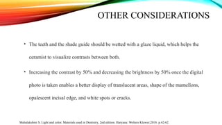 Translucent Shade Tooth Colour in DENTISTRY and shade matching in | PPTX