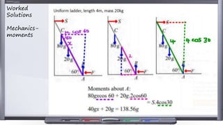 Worked
Solutions
Mechanics-
moments
 