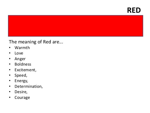 Colour Meaning Colour Meaning