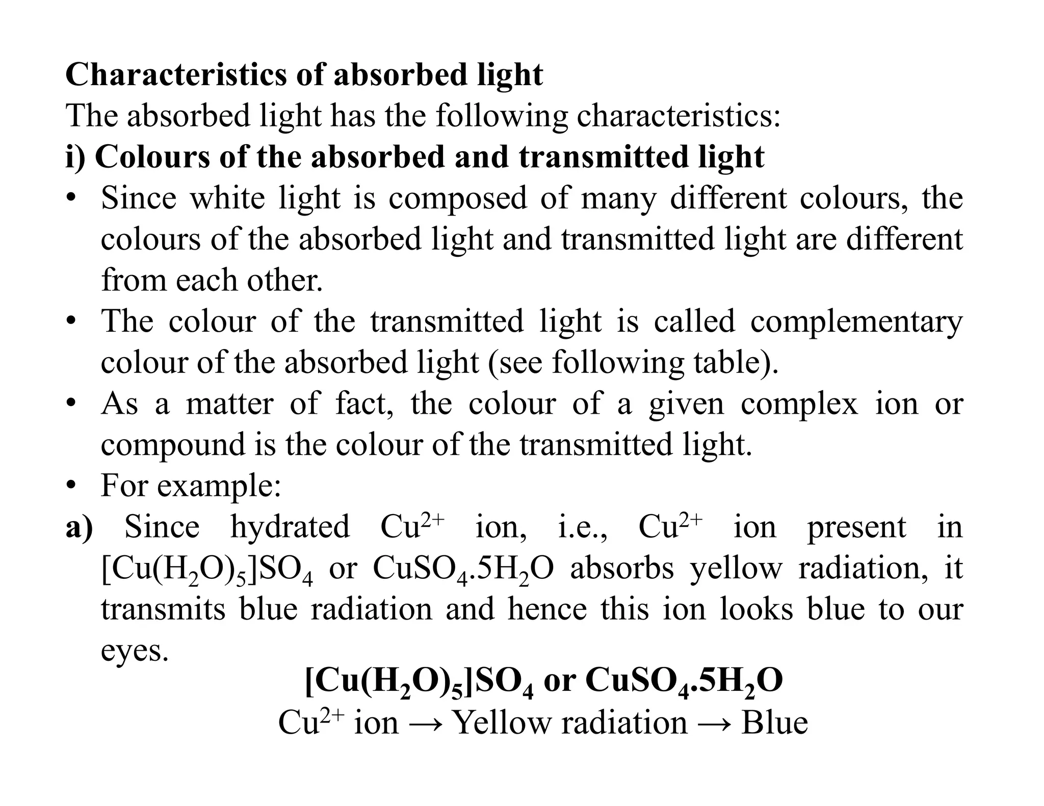 Colour of metal complexes | PDF