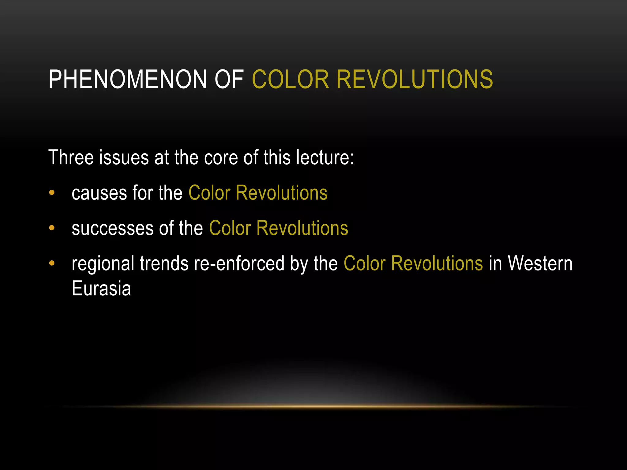 Color Revolutions Explained Causes and Concequences of Colour Revolutions in the Post-Soviet ...