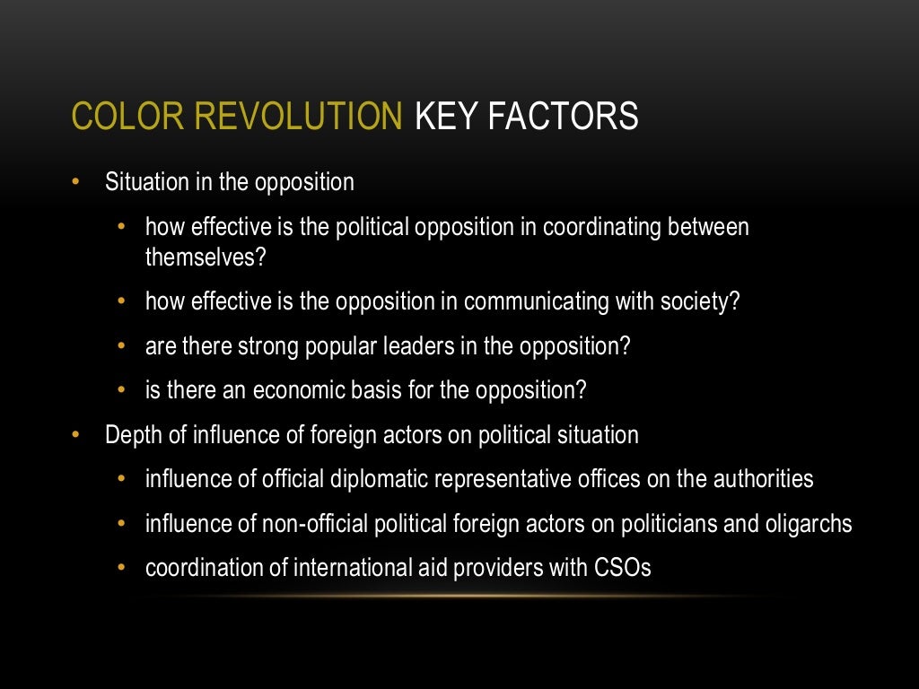 Causes and Concequences of Colour Revolutions in the PostSoviet Coun…